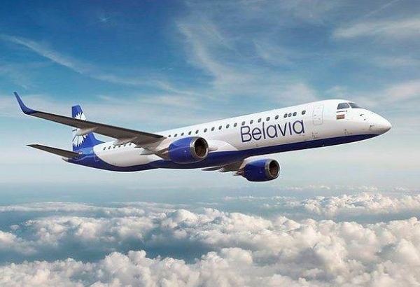Belarusian BELAVIA airlines operating one-way flights on Baku-Minsk route