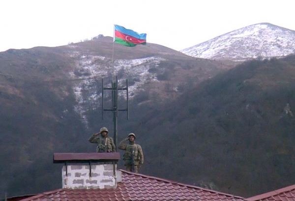 Azerbaijani flag raised in liberated Kalbajar city after 27 years (VIDEO)