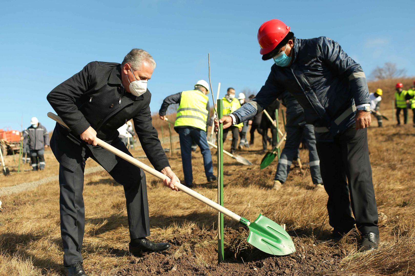 Azerbaijani ministries, AzerGold company hold landscaping campaign on Chovdar field