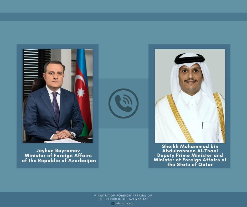Глава МИД Азербайджана провел телефонный разговор с министром иностранных дел Катара