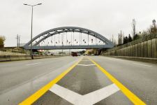 Завершено строительство нового ж/д моста вблизи Хырдаланского круга в Баку (ФОТО)