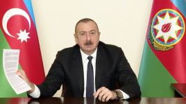 Prezident İlham Əliyev xalqa müraciət edib (FOTO) (YENİLƏNİB)