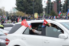 Праздничный автопробег в Баку в связи с освобождением Лачина (ФОТО)