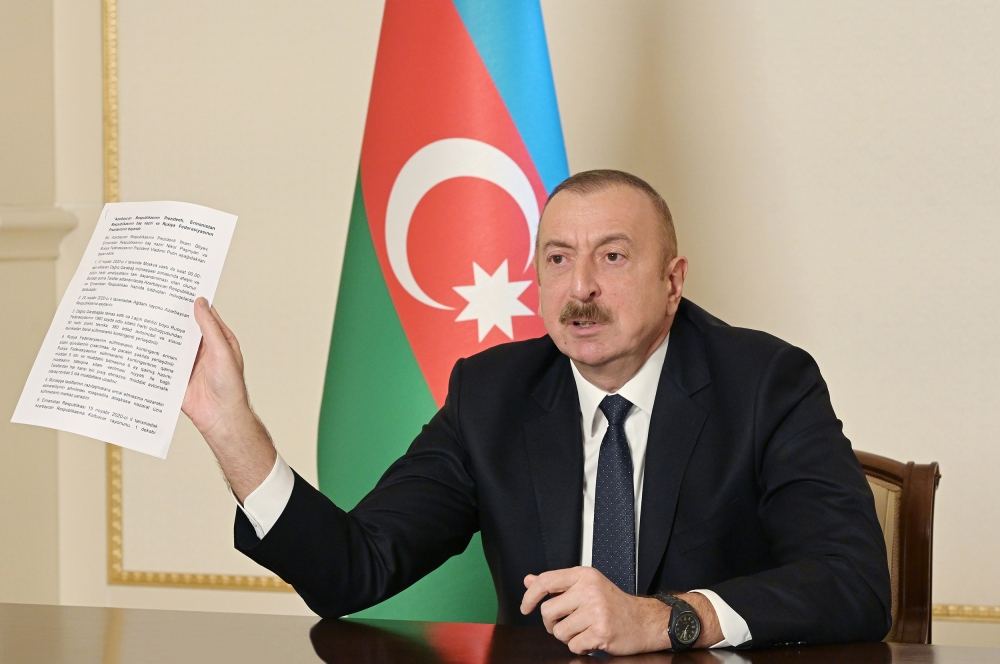 Президент Ильхам Алиев прокомментировал выполнение пунктов Заявления, подписанного 10 ноября
