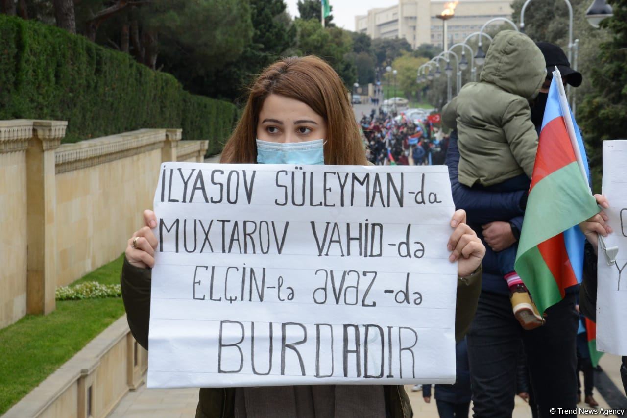 Laçının işğaldan azad olunması münasibətilə yürüş keçirilir (FOTO) - Gallery Image