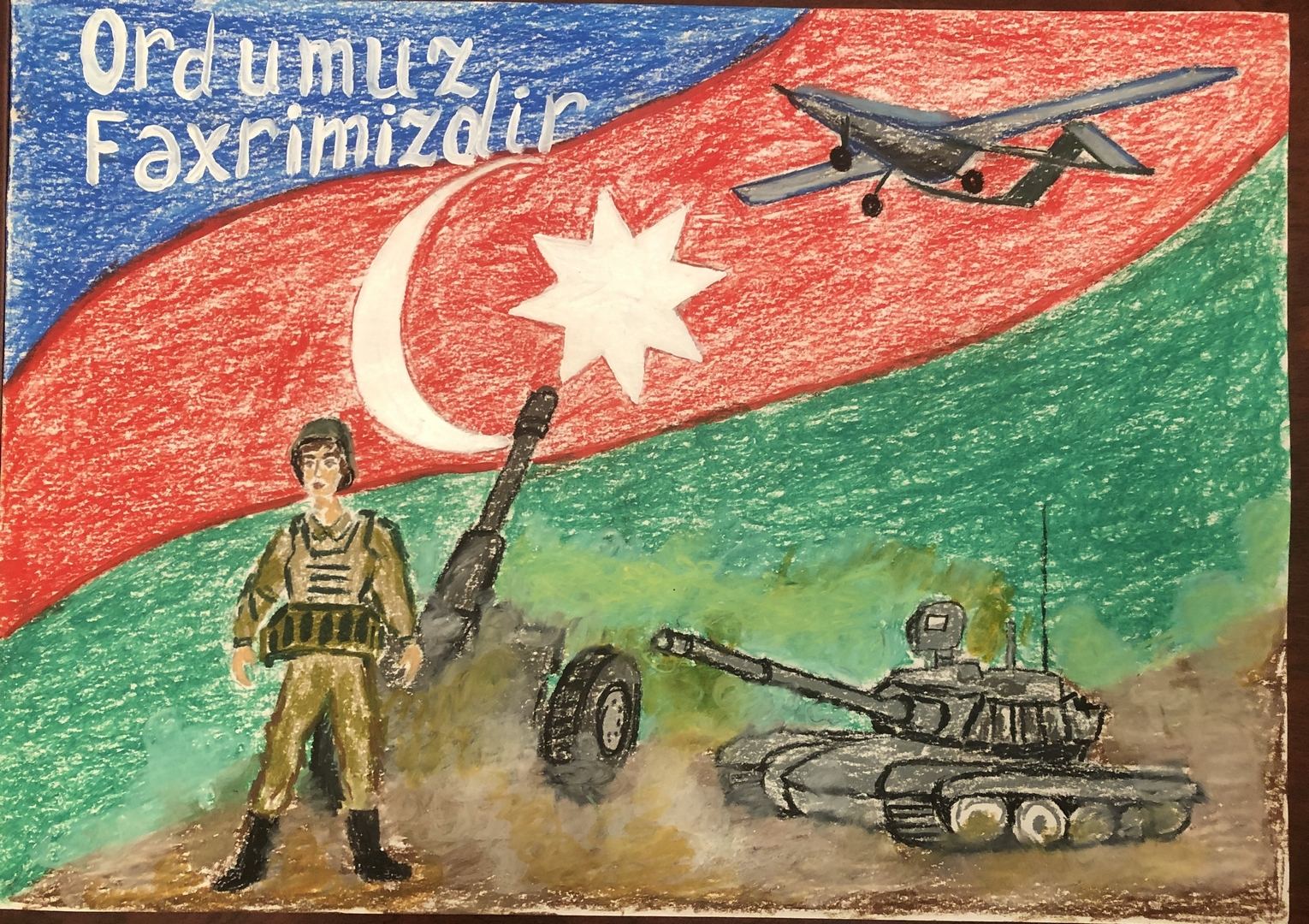 Рисунки про победу Азербайджана