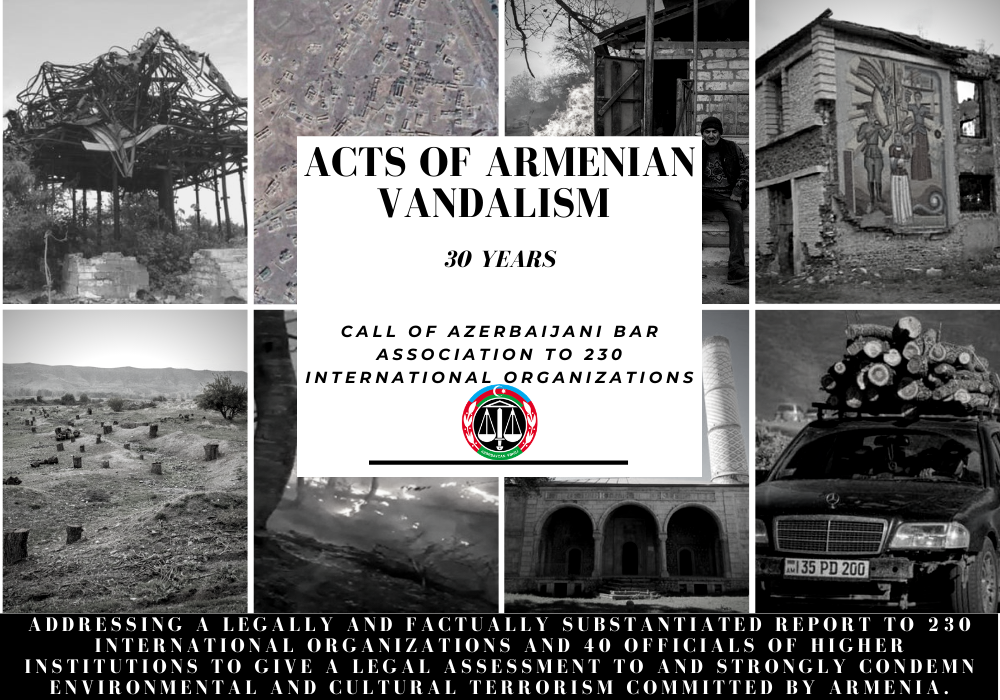 Коллегия адвокатов Азербайджана обратилась в 230 международных организаций в связи с армянской агрессией