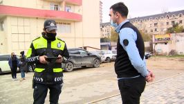 Abşeronda polis koronavirusla mübarizə tədbirlərini gücləndirdi (FOTO/VİDEO)