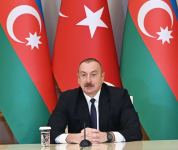 Президенты Азербайджана и Турции выступили с заявлениями для печати (ФОТО/ВИДЕО)