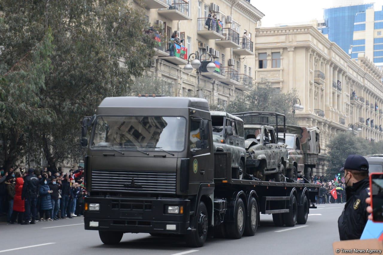 Azerbaijan shows some war trophies at Victory Parade in Baku (PHOTO/VIDEO)
