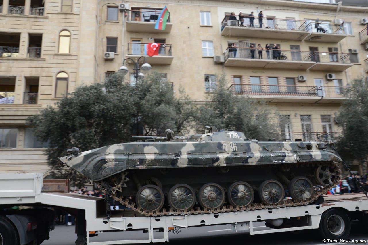 Azerbaijan shows some war trophies at Victory Parade in Baku (PHOTO/VIDEO)