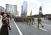 Azerbaijan holds military parade dedicated to victory in Patriotic War with participation of Azerbaijani, Turkish presidents (PHOTO)