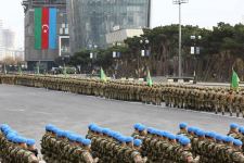 Prezident İlham Əliyev və Rəcəb Tayyib Ərdoğan Zəfər paradında iştirak ediblər (YENİLƏNİB-2) (FOTO/VİDEO)