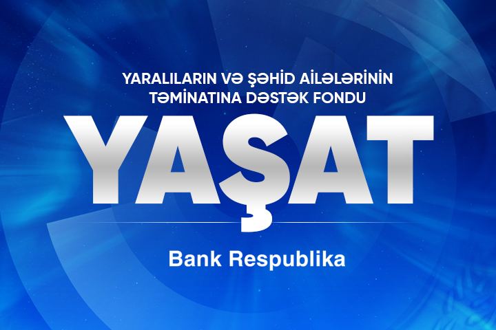 Банк Республика перечислил 200 000 манатов в Фонд “YAŞAT”.