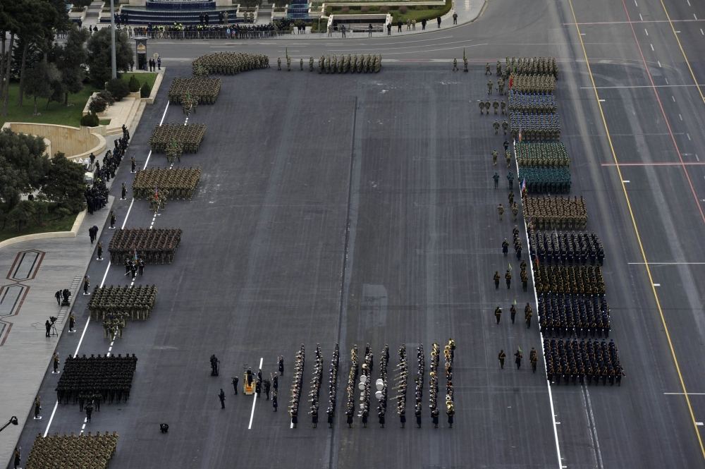 Azerbaijan holds military parade dedicated to victory in Patriotic War with participation of Azerbaijani, Turkish presidents (PHOTO)