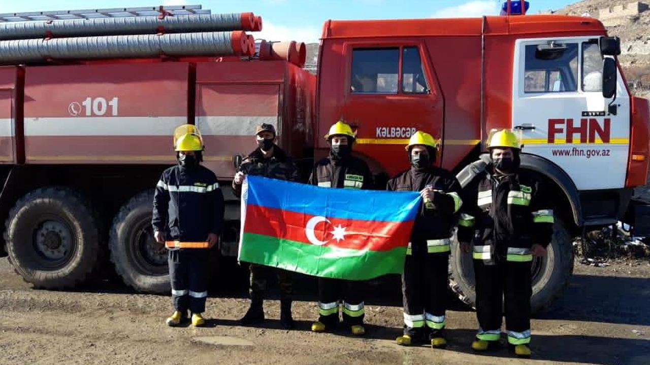 В освобожденном от оккупации Кельбаджарском районе Азербайджана заработала Государственная противопожарная часть (ВИДЕО)