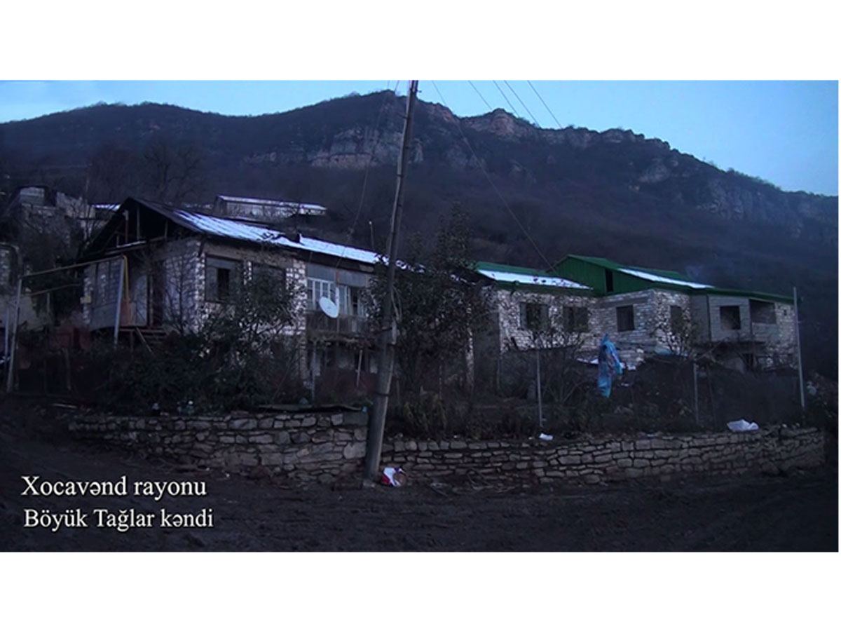 Видеокадры из села Беюк Таглар Ходжавендского района
