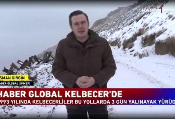 Турецкий телеканал Haber Global TV показал спецрепортаж из Кельбаджарского района (ФОТО/ВИДЕО)