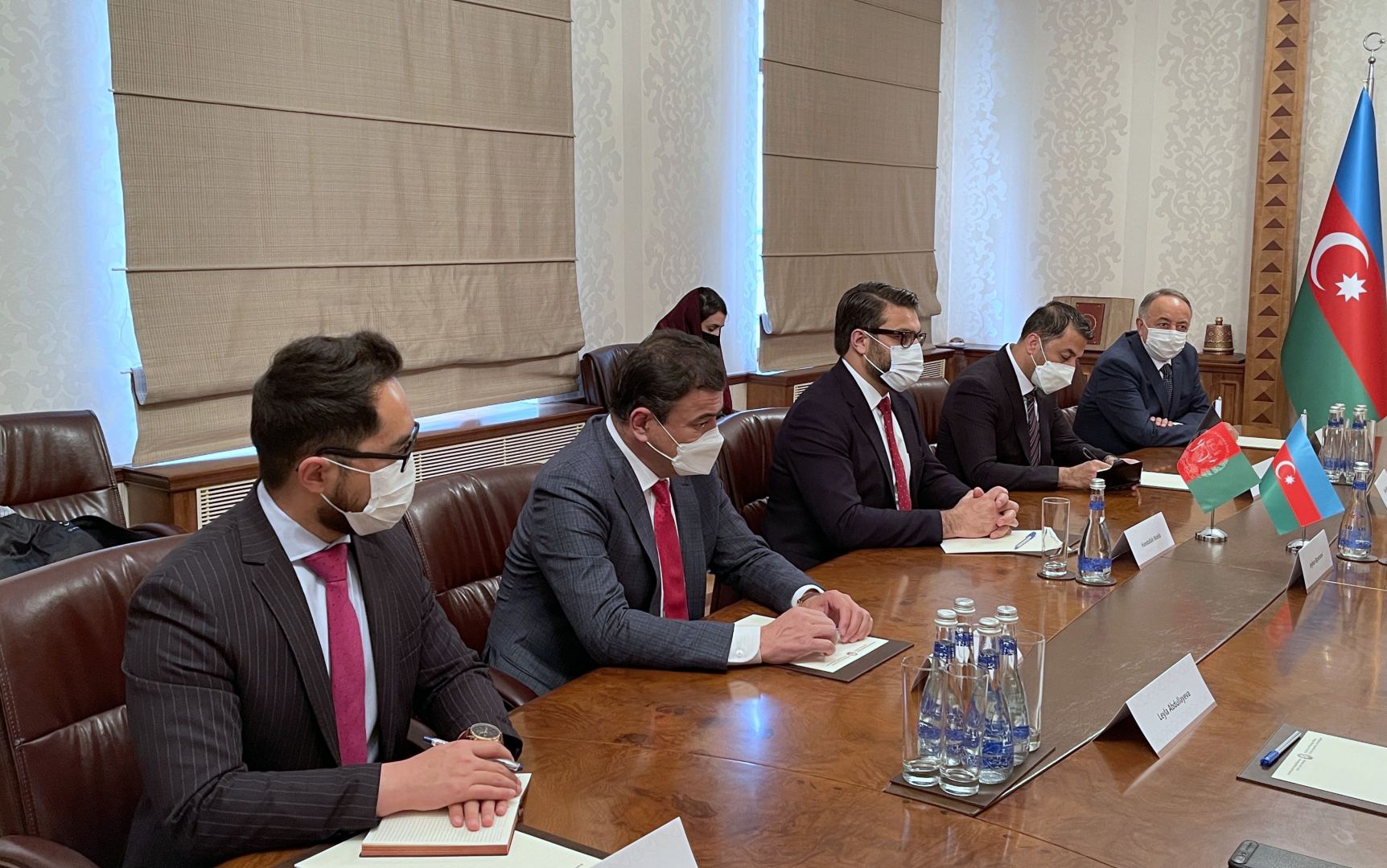 Глава МИД Азербайджана встретился с афганской делегацией (ФОТО)