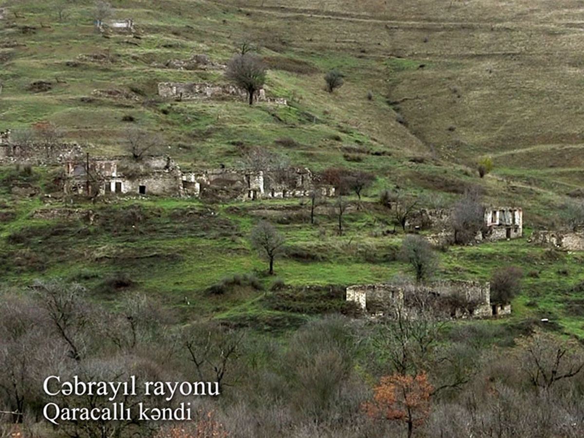Видеокадры из села Гараджаллы Джабраильского района Азербайджана (ВИДЕО)