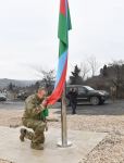 President Aliyev raises Azerbaijani flag in Gubadli and Zangilan districts (PHOTO)