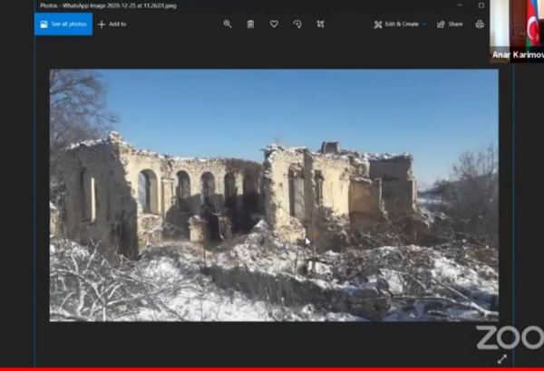 Разрушенный дом Абдуррагим бека Ахвердиева в Шуше (ФОТО)