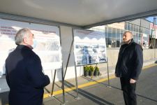 President Aliyev views work done on renovated section of Baku-Guba-Russia state border highway, attends inauguration of section of highway-part of North-South transport corridor (PHOTO)