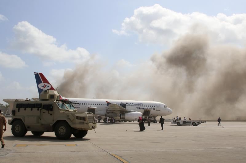 27 killed in attack on Aden airport moments after new Yemen cabinet lands