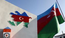 Azerbaijan hoists state flag at Bartaz outpost of Horadiz border detachment (PHOTO) - Gallery Thumbnail