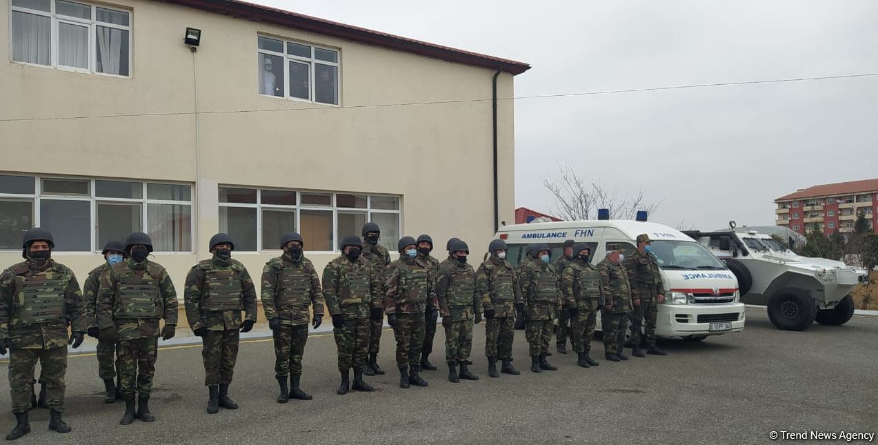 Azerbaijani, Russian squads undergo training before de-mining actions in Aghdam (PHOTO)