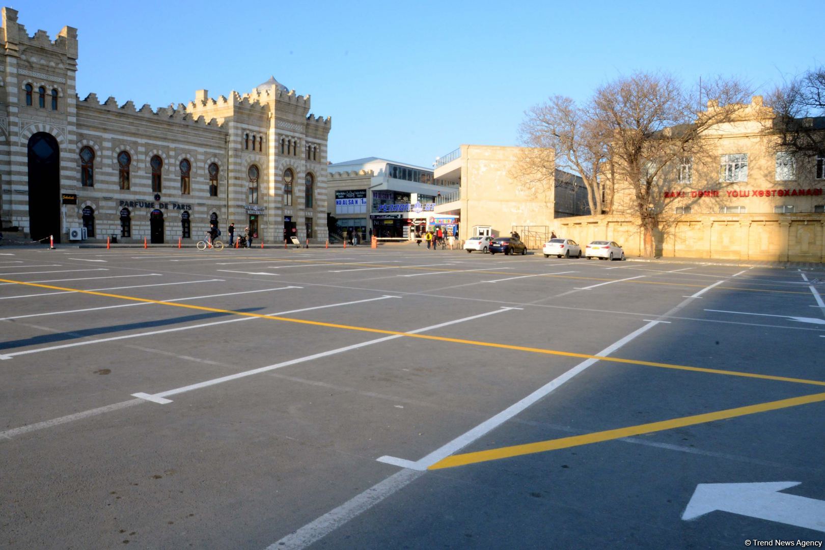 Bakının mərkəzində üç müasir parklanma sahəsi yaradılır (FOTO) - Gallery Image