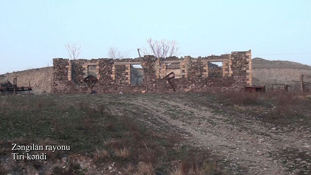 Azerbaijan shows video footage from Tiri village of Zangilan district (PHOTO/VIDEO)