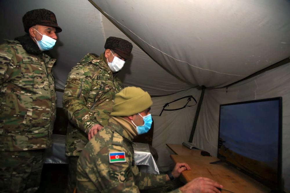 Проверено состояние обеспечения и уровень боевой подготовки подразделений, дислоцированных на освобожденных территориях Азербайджана (ФОТО)