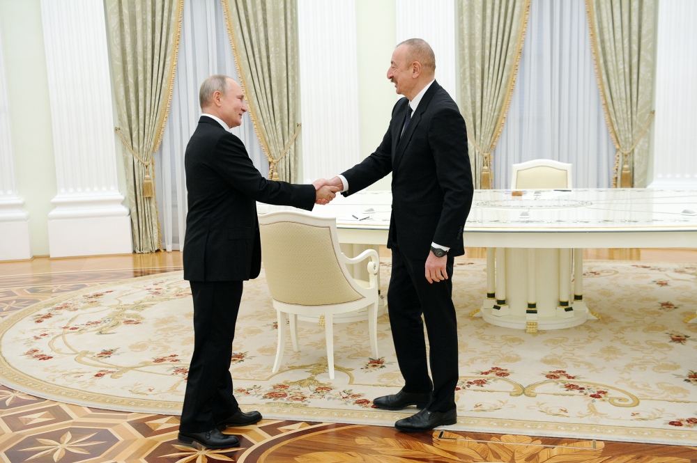 Trilateral meeting held between President Putin, President  Aliyev, PM Pashinyan (PHOTO)