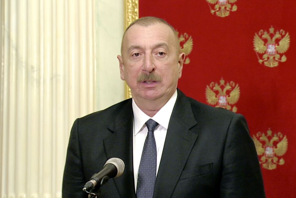 Russian president, Azerbaijani president, and Armenian PM make press statements (PHOTO) (UPDATE)