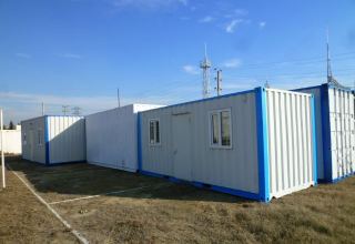 Azerbaijan receives mobile containers sent by Russian Emergency Ministry (PHOTO/VIDEO)