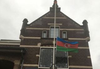 Azerbaijani flag raised in Dutch Oosterwijk city in memory of Baku Network Director (PHOTO)