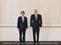 President Ilham Aliyev receives delegation led by ICESCO Director General (PHOTO)