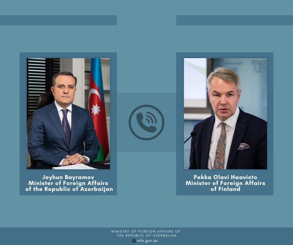 Глава МИД Азербайджана провел телефонный разговор с финляндским коллегой