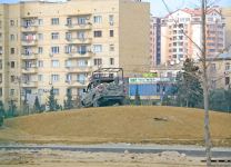 Zəfər muzeyi və memorial kompleks bu yerdə olacaq - Texnikalar əraziyə gətirildi (FOTO/VİDEO)