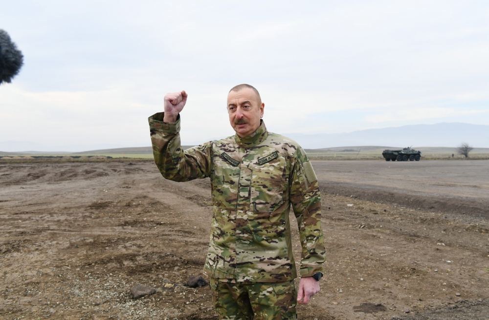 President Aliyev lays foundation stone for Fuzuli-Shusha highway, Fuzuli airport, visits Shusha (PHOTO/VIDEO)