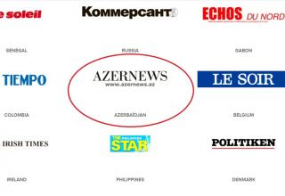 Azernews в числе ведущих газет мира (ФОТО)