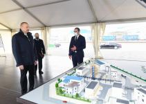 President Aliyev attends groundbreaking ceremony for two plants in Sumgayit Chemical Industry Park, inaugurates sheet glass factory (PHOTO)