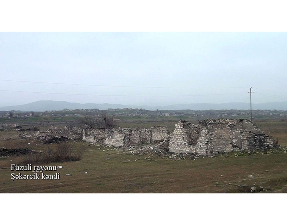 Azerbaijan shows footage from Shekerjik village of Fuzuli district (PHOTO/VIDEO)