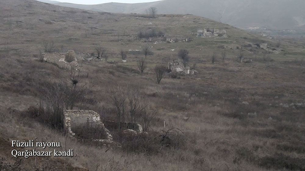 Azerbaijan shows footage from Gargabazar village of Fuzuli district (PHOTO/VIDEO)