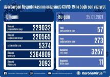 В Азербайджане число инфицированных COVID-19 за сутки понизилось до 57 человек