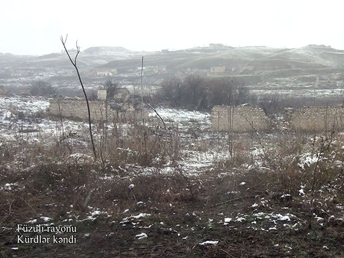 Azerbaijan shows footage from Kurdler village of Fuzuli district (PHOTO/VIDEO)