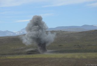 One person hit with landmine blast in Azerbaijani Tartar