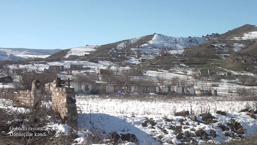 Azerbaijan shows footage from Gubadly district's Damirchilar village (PHOTO/VIDEO)