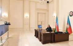Президент Ильхам Алиев принял в видеоформате Рашада Набиева в связи с назначением его министром транспорта, связи и высоких технологий
(ВИДЕО/ФОТО)